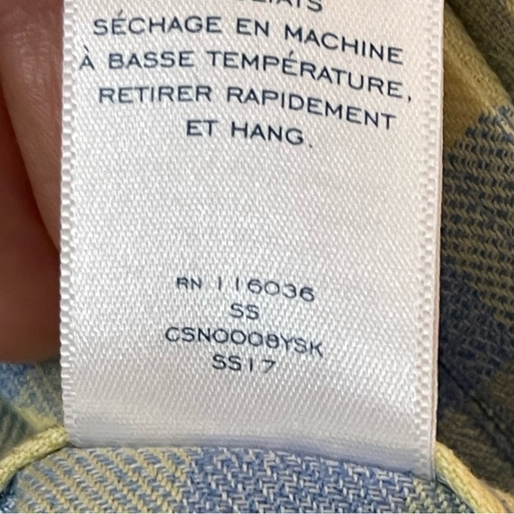 Charles Tyrwhitt medium  blue & yellow checked - Picture 5 of 6